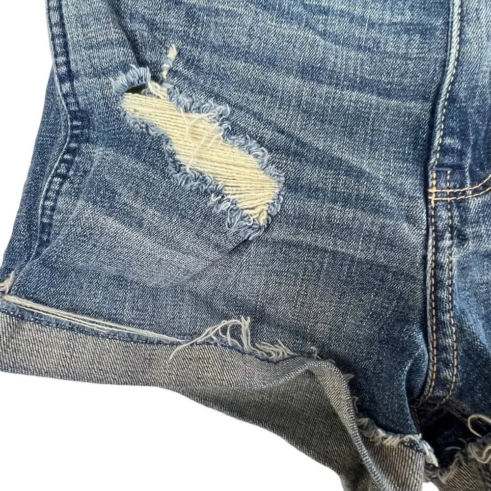 Hollister‎ Short-Shorts High Rise Cut Off Denim Shorts